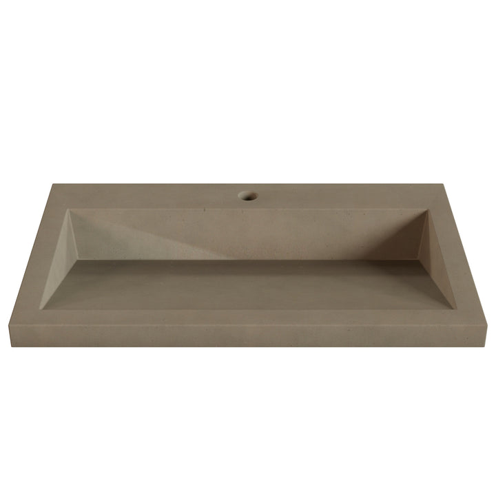Suzume Ramp Drop-In Faucet Ledge Sink - 30"