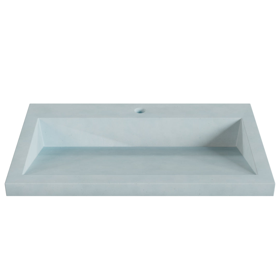 Suzume Ramp Drop-In Faucet Ledge Sink - 30"
