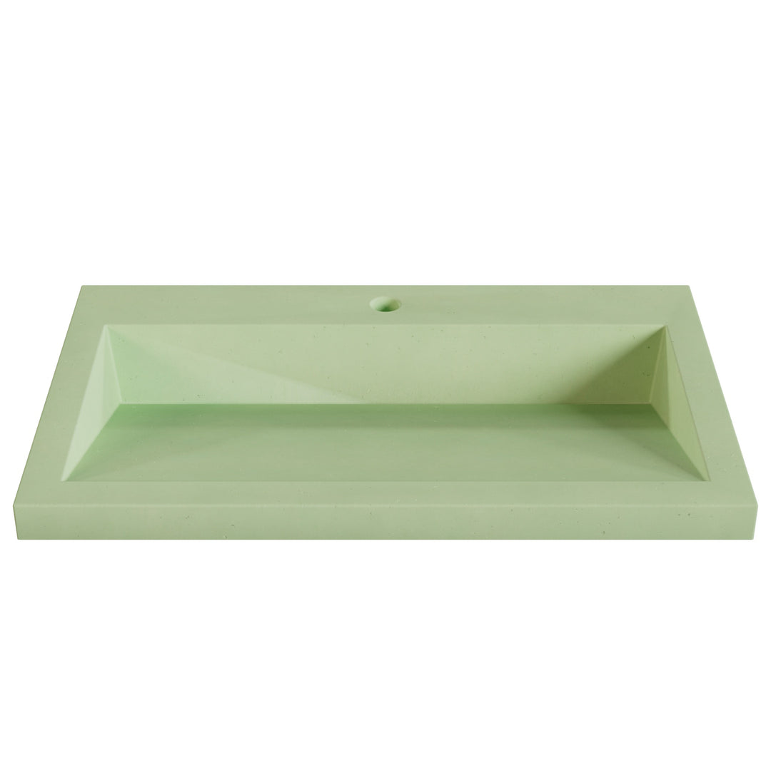 Suzume Ramp Drop-In Faucet Ledge Sink - 30"