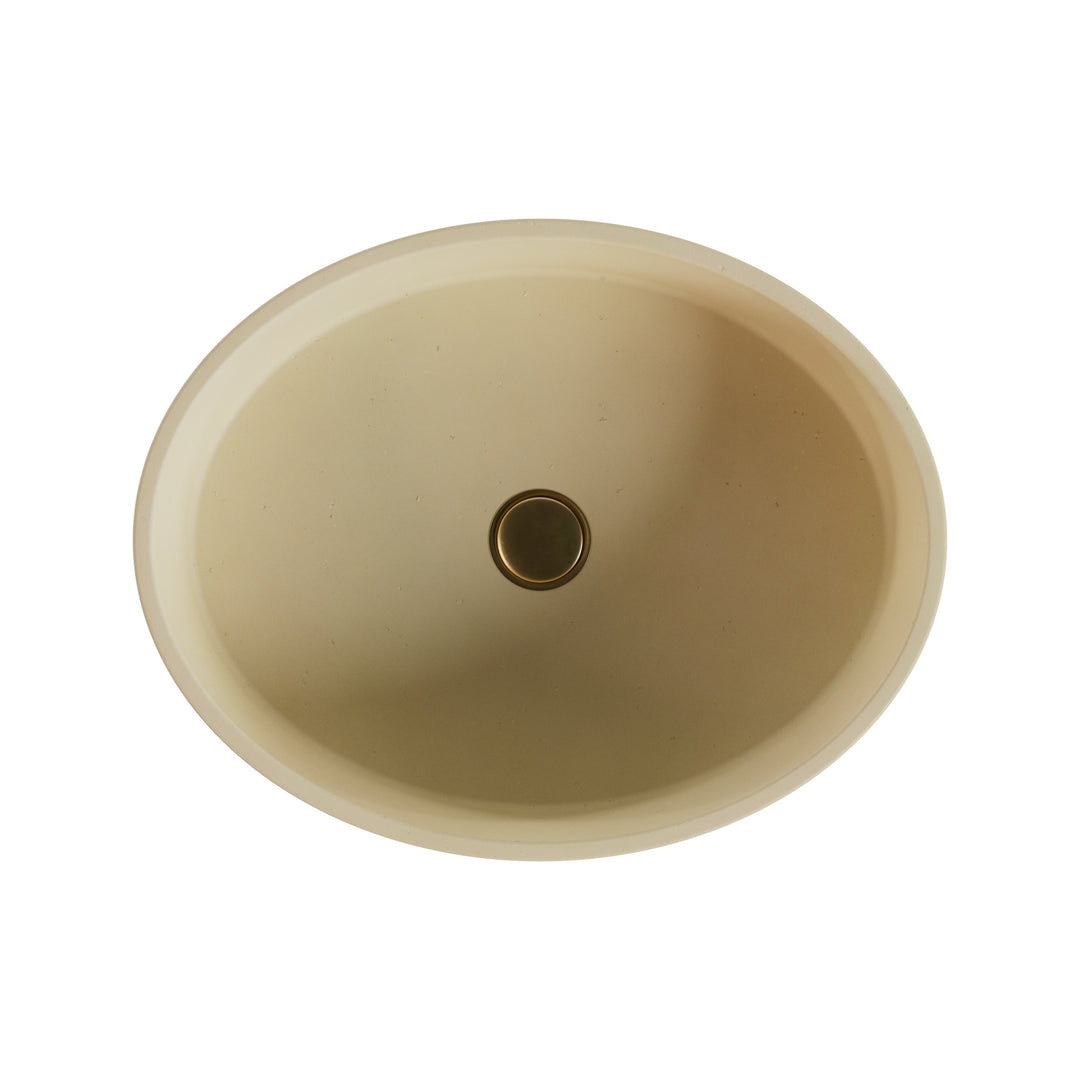 Usopp Oval Vessel Powder Sink - 16.5"