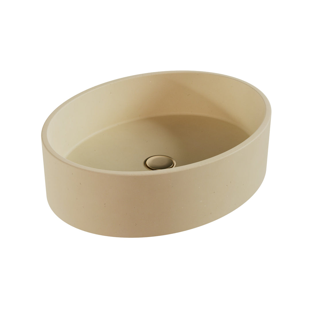 Usopp Oval Vessel Powder Sink - 16.5"